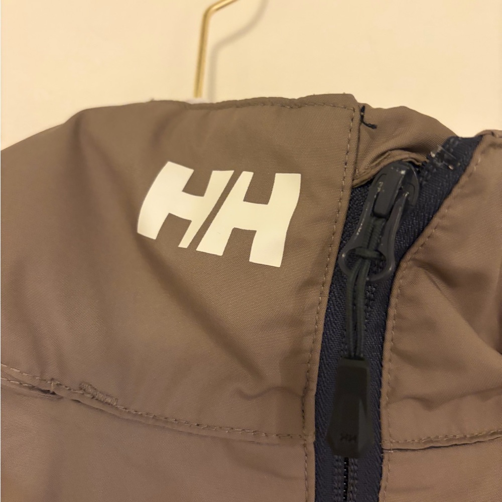 Helly Hansen Men's Taupe Hooded Rain Jacket - Picture 6 of 7
